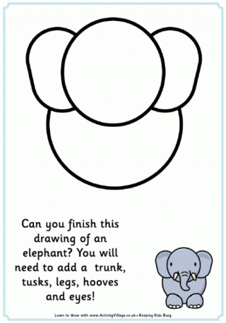 Complete the Elephant Picture