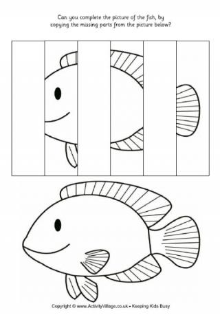 Complete the Fish Puzzle