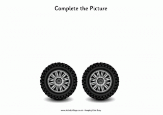 Complete the Picture - Monster Truck Wheels