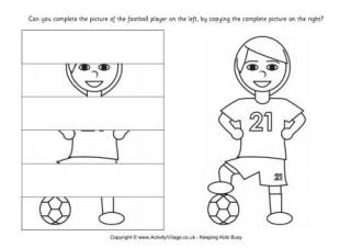 Complete the Soccer Player Puzzle
