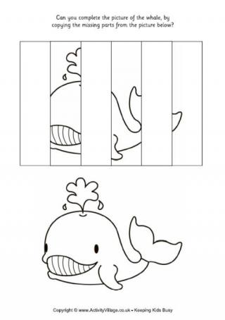 Complete the Whale Puzzle