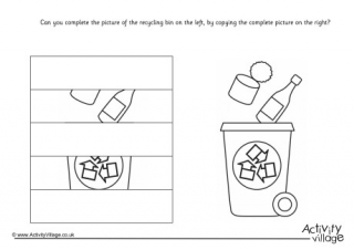 Complete the Recycling Bin Puzzle