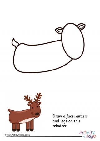 Complete The Reindeer Picture