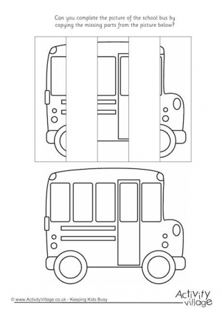 Complete the School Bus Puzzle