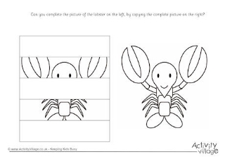 Complete the Sea Creature Picture Puzzles
