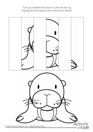 Complete The Sea Lion Puzzle