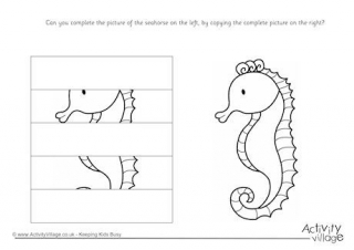 Complete The Seahorse Puzzle