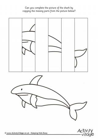 Complete The Shark Puzzle