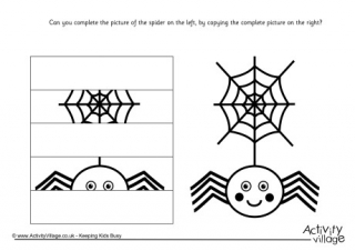 Complete the Spider and Web Puzzle