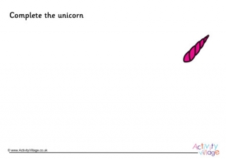 Complete The Unicorn Picture