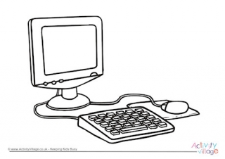 Computer Colouring Page