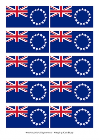 Cook Islands Flag Printable