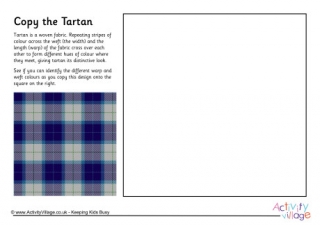 Copy the Tartan Worksheet 1