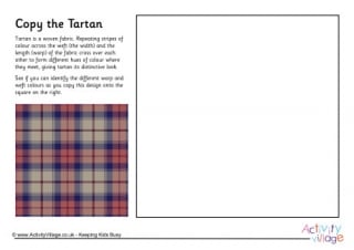 Copy the Tartan Worksheet 2