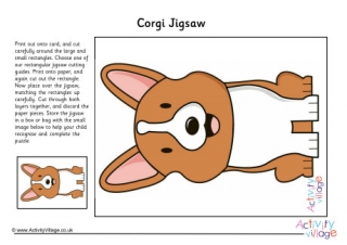 Corgi Printable Jigsaw