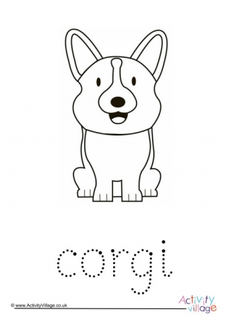 Corgi Word Tracing