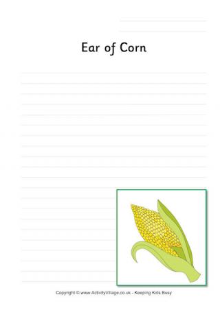Corn Writing Page
