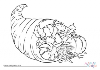 Cornucopia Colouring Page 2