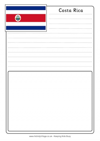 Costa Rica Notebooking Page