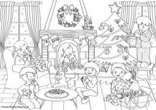 Winter Colouring Pages for Kids