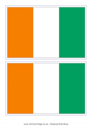 Cote D'Ivoire Flag Printable