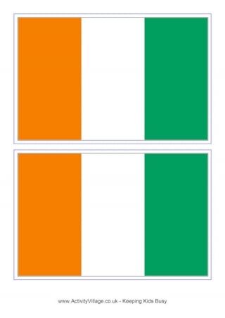 Cote D'Ivoire Flag Printable