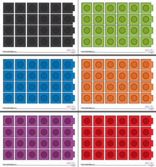 Counting Cubes Large Ten Colours