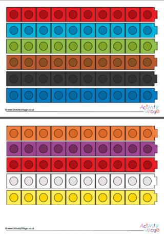 Counting Cubes Ten of Each Colour