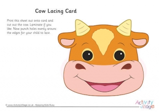 Cow Lacing Card 3