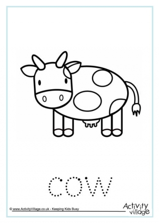 Cow Word Tracing