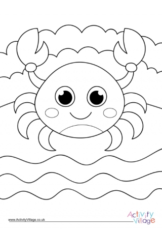 Crab Colouring Page 3