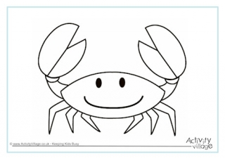 Crab Colouring Page