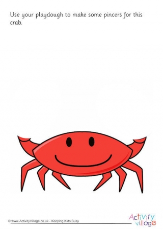 Crab Playdough Mat