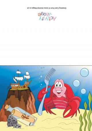 Crabs Scene Card
