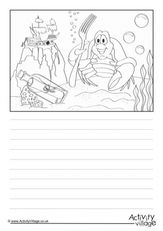 Crab Scene Story Paper