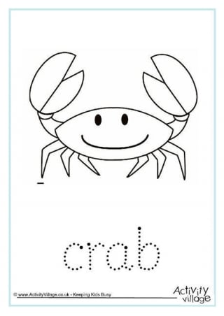 Crab Word Tracing
