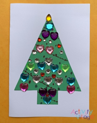 Craft Gem Christmas Tree Card
