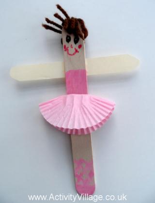 Craft Stick Ballerina