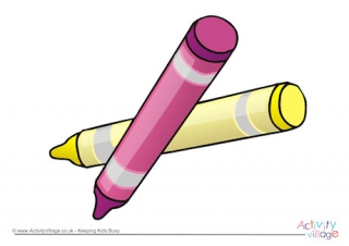 Crayons Poster