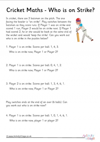 Cricket Maths - Who is on Strike?