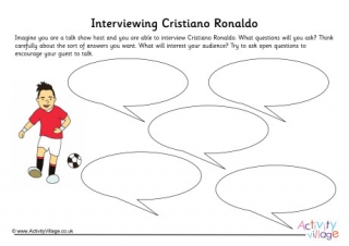 Cristiano Ronaldo Interview Worksheet
