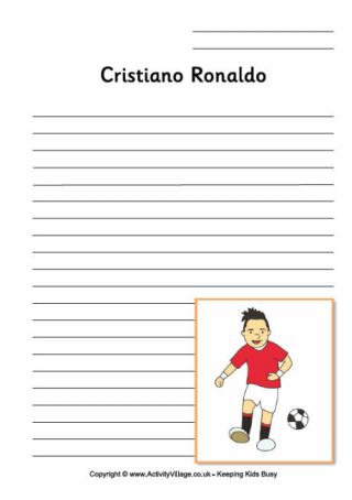 Cristiano Ronaldo Writing Page