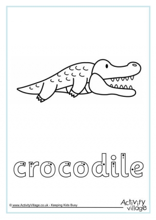 Crocodile Finger Tracing