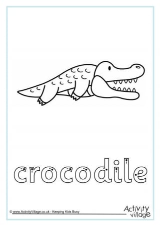 Crocodile Finger Tracing