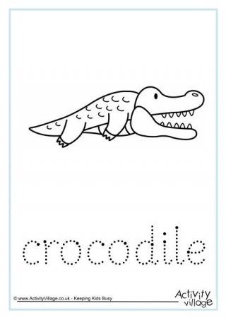 Crocodile Word Tracing