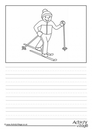 Cross Country Skiing Story Paper