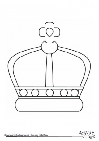 Crown Colouring Page 2