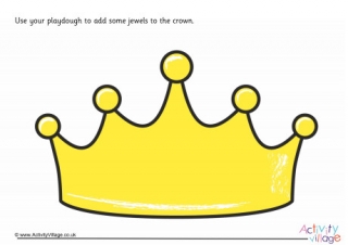 Crown Playdough Mat