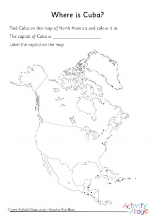 Cuba Location Worksheet
