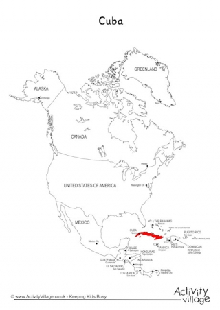 Cuba On Map Of North America
